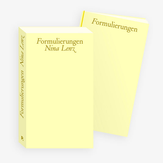 Nina Lenz: Formulierungen